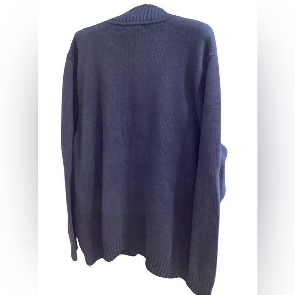 🚨Final Sale🚨!! NWT Ralph Lauren Navy Full Zipper Sweater w/Embroidered RL - Picture 3 of 3